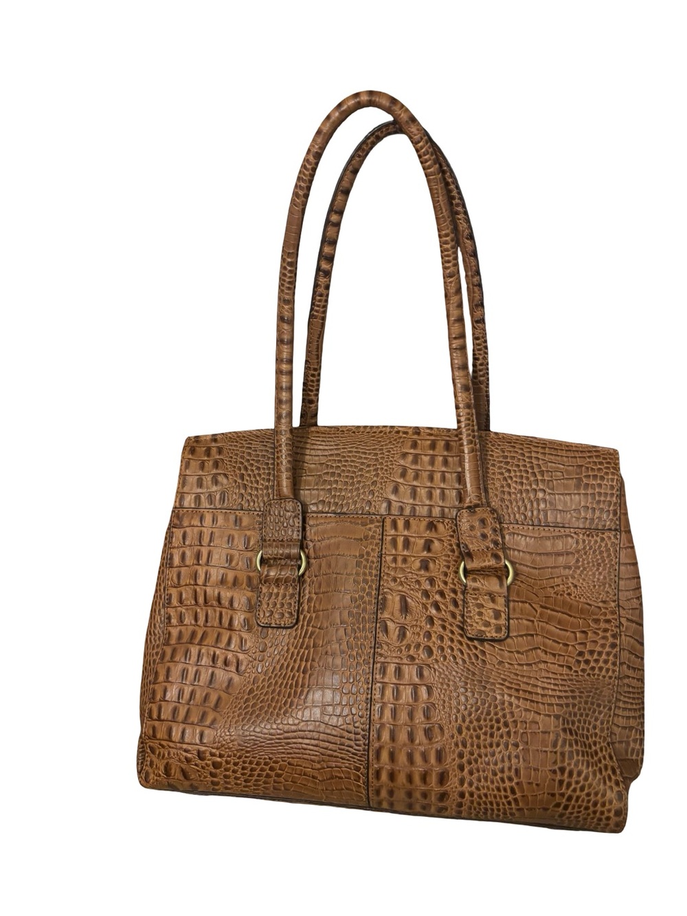 Women’s Croc-Embossed Tote Bag in Brown